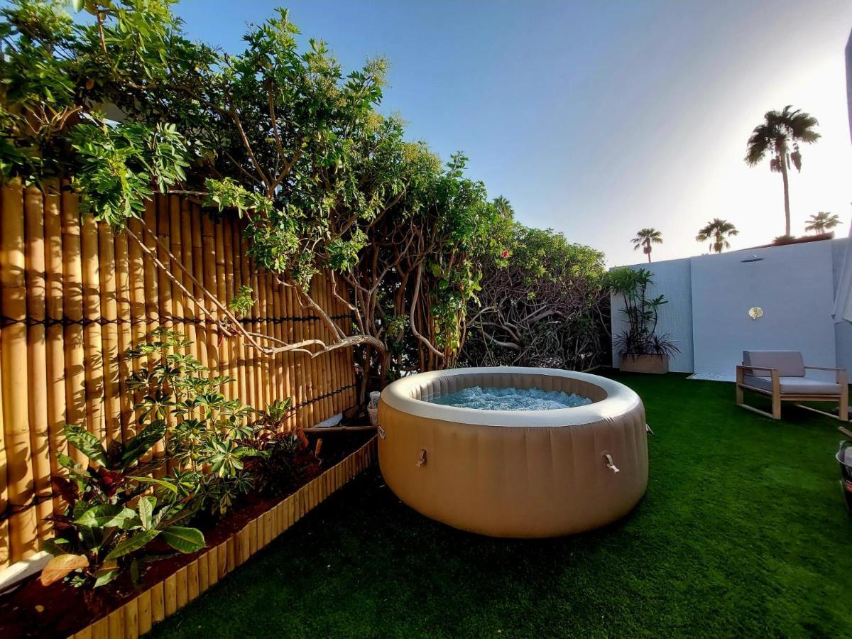 Bungalow De Diseno Hidromasajes Terraza Y Piscina. San Bartolomé Luaran gambar